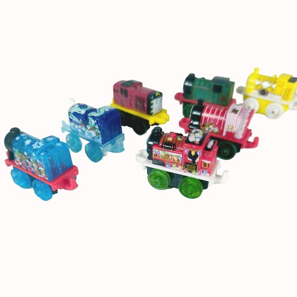 Thomas & Friends Minis Bundle - 7 Colorful Collectible Mini Advent Toy Trains - Picture 2 of 3